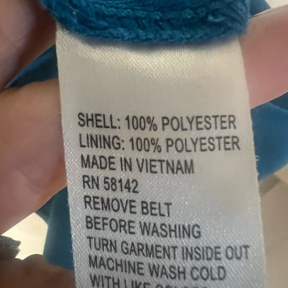 London Style Collection Turquoise circle Lace Overlay Sleeveless Dress sz14 - Picture 6 of 16